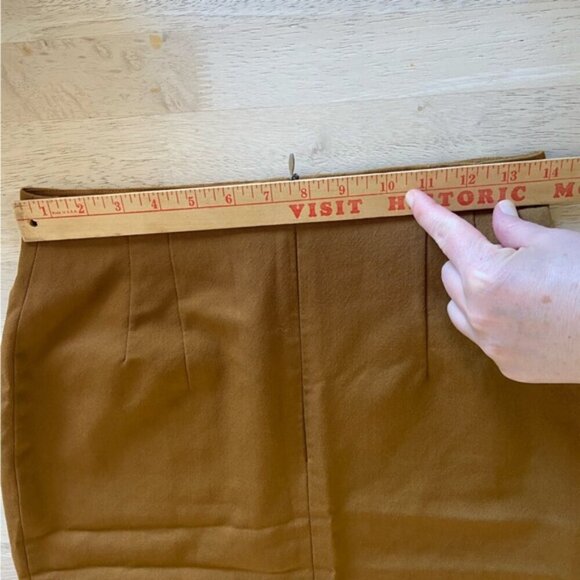 Jones New York Brown Pure Wool Pencil Skirt Women’s Size 6 - Picture 4 of 8